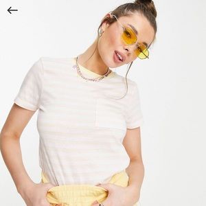NWT! ASOS STRIPED PASTEL T-SHIRT!